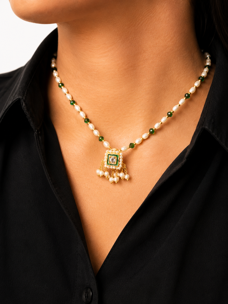 Pearl & Emerald Necklace